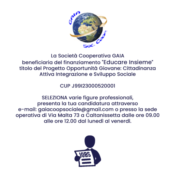Assunzione Progetto Educare Insieme