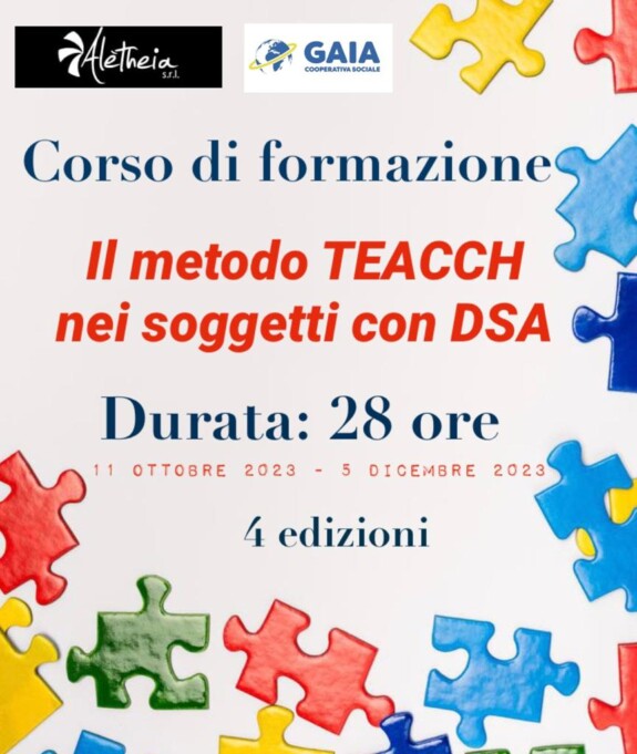 Corso di formazione, il metodo TEACCH nei soggetti con DSA